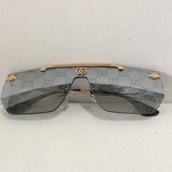 🌟🌸HOST PICK 🌟🌸 NWT & Box Gucci  Mirror Reflective Gold Women's Sunglasses - Picture 1 of 10